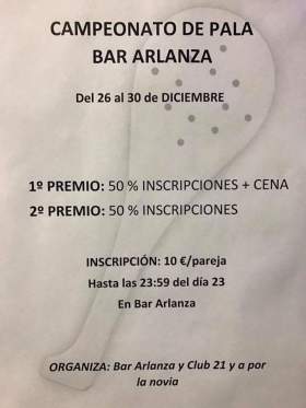 Campeonato de Pala en Bar Arlanza