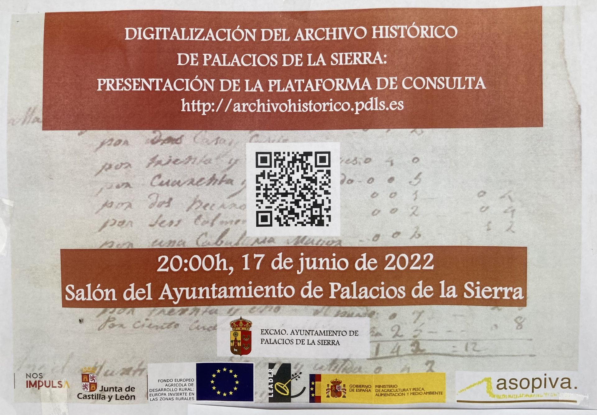 Digitalización del archivo histórico de Palacios de la Sierra: presentación de la plataforma de consulta