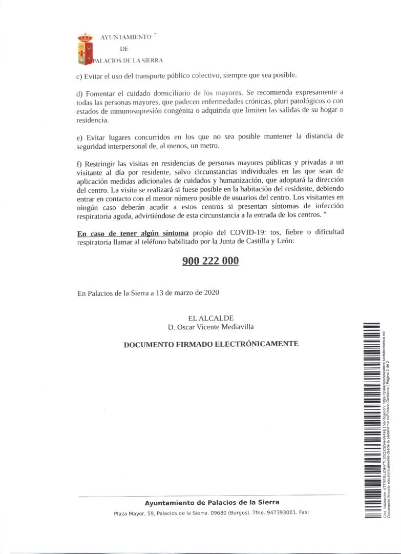 BANDO 13032020 medidas preventivas y recomendaciones COVID-19