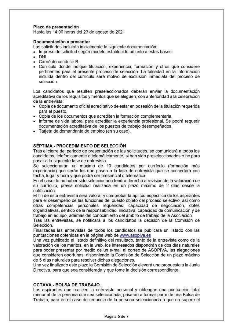 OFERTA DE EMPLEO: Técnica/o de apoyo a la mujer rural en emprendimiento y orientación laboral y controles Leader.