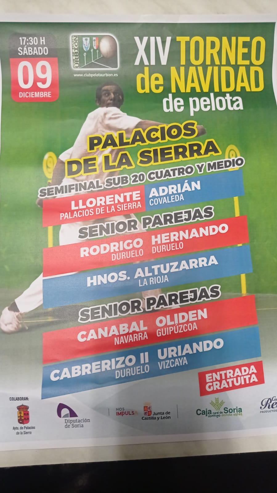Pelota mano XIV torneo navivad