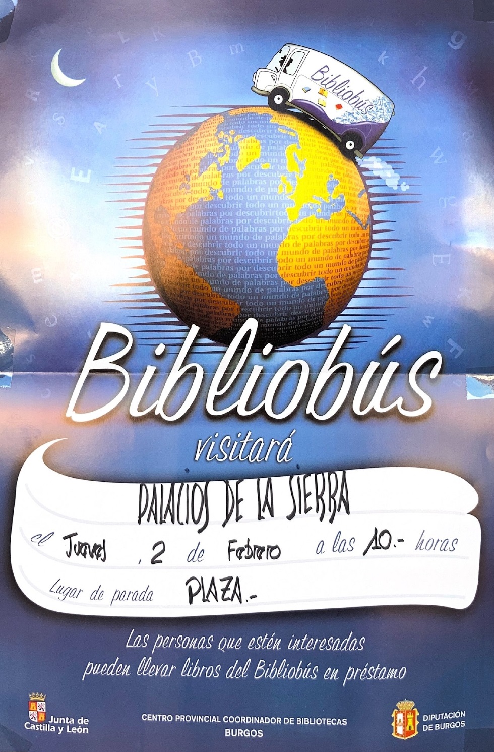 Bibliobús: Jueves, 2 de febrero