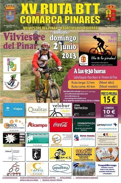 XV Ruta BTT Comarca Pinares 2013 Vilviestre del Pinar - Palacios de la Sierra